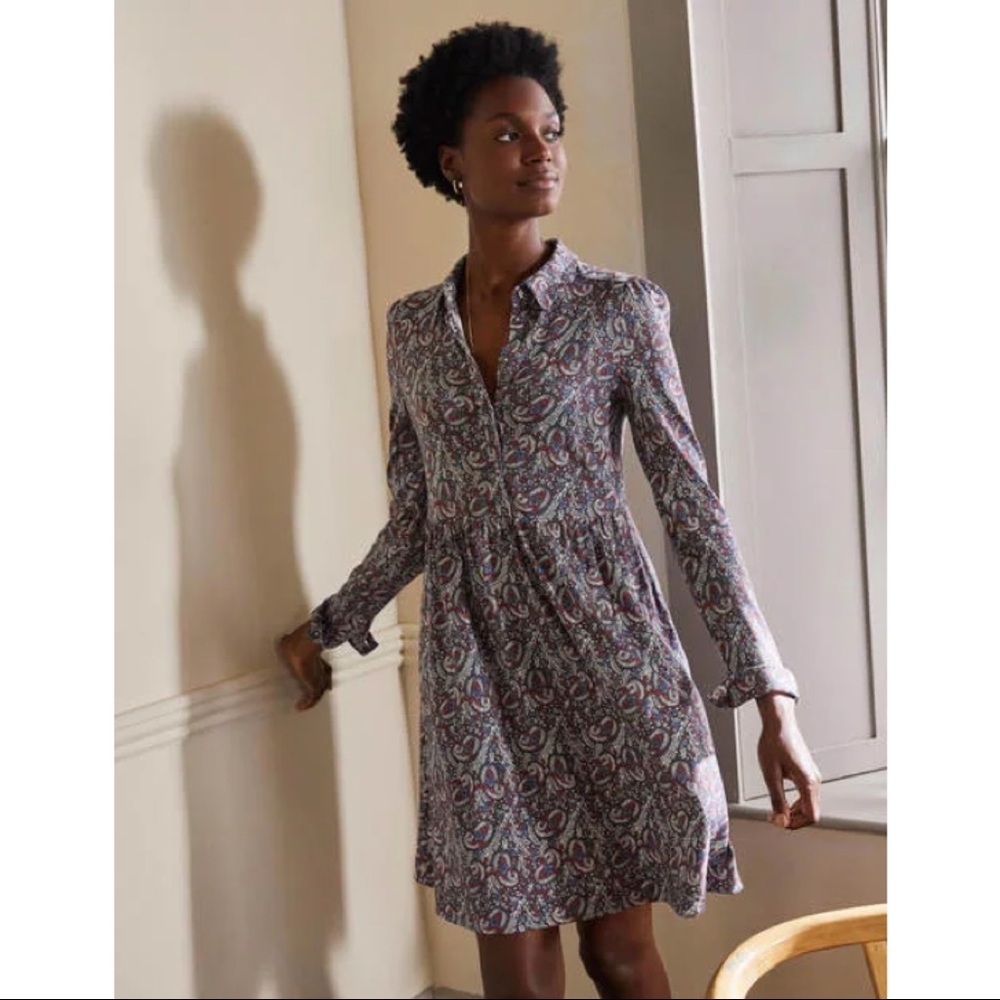 Boden Multicolor Paisley Dress